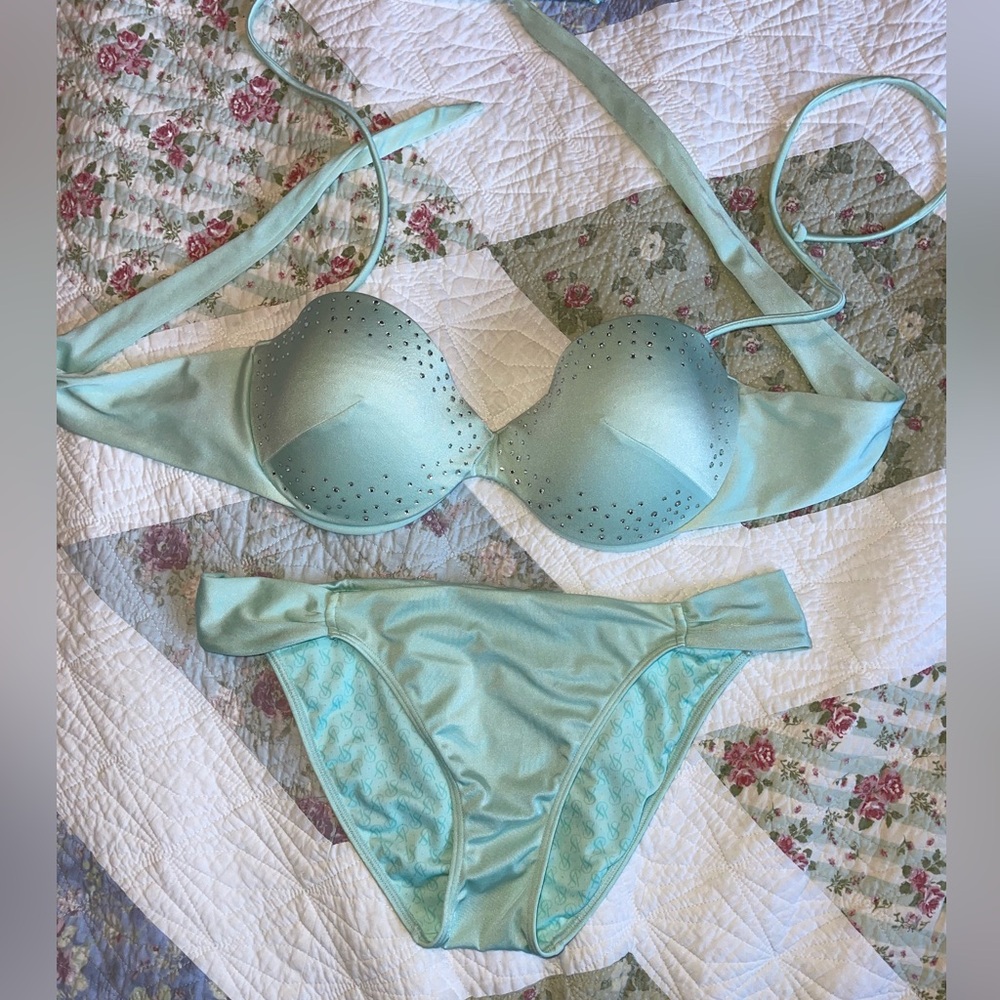 Victoria’s Secret Bling top Bikini Sz L💖